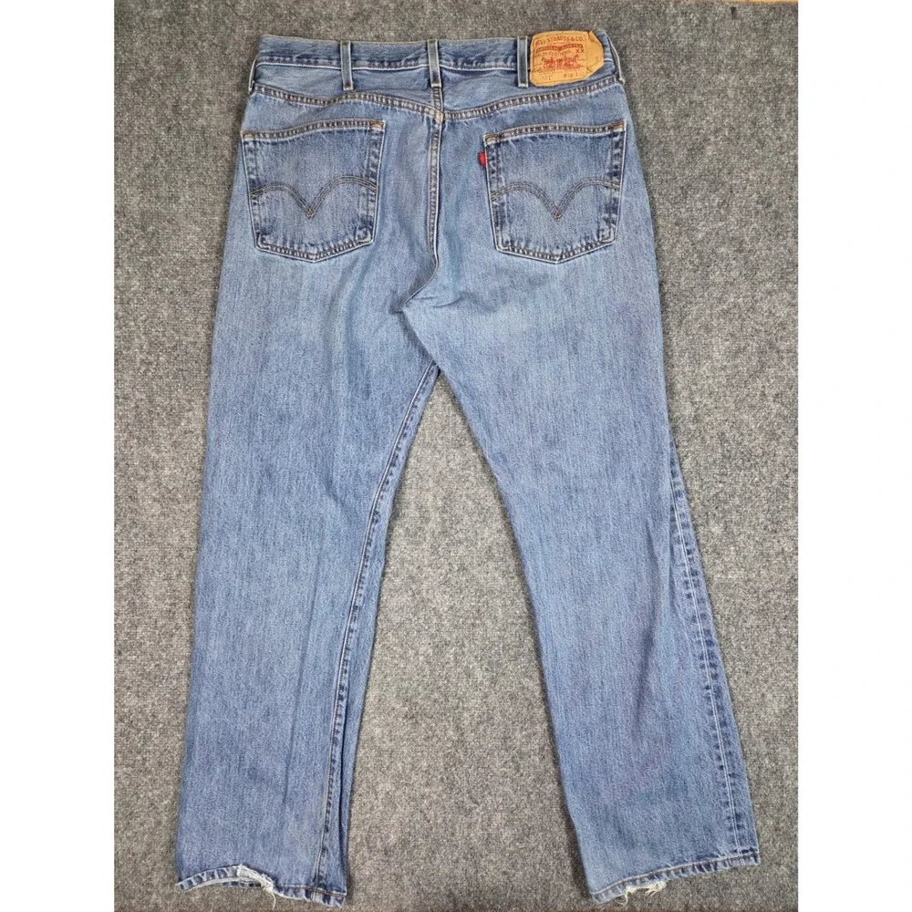 Vintage Levi's 501 Original Fit Jeans Mens 38x32 Blue Light Wash Straight Leg